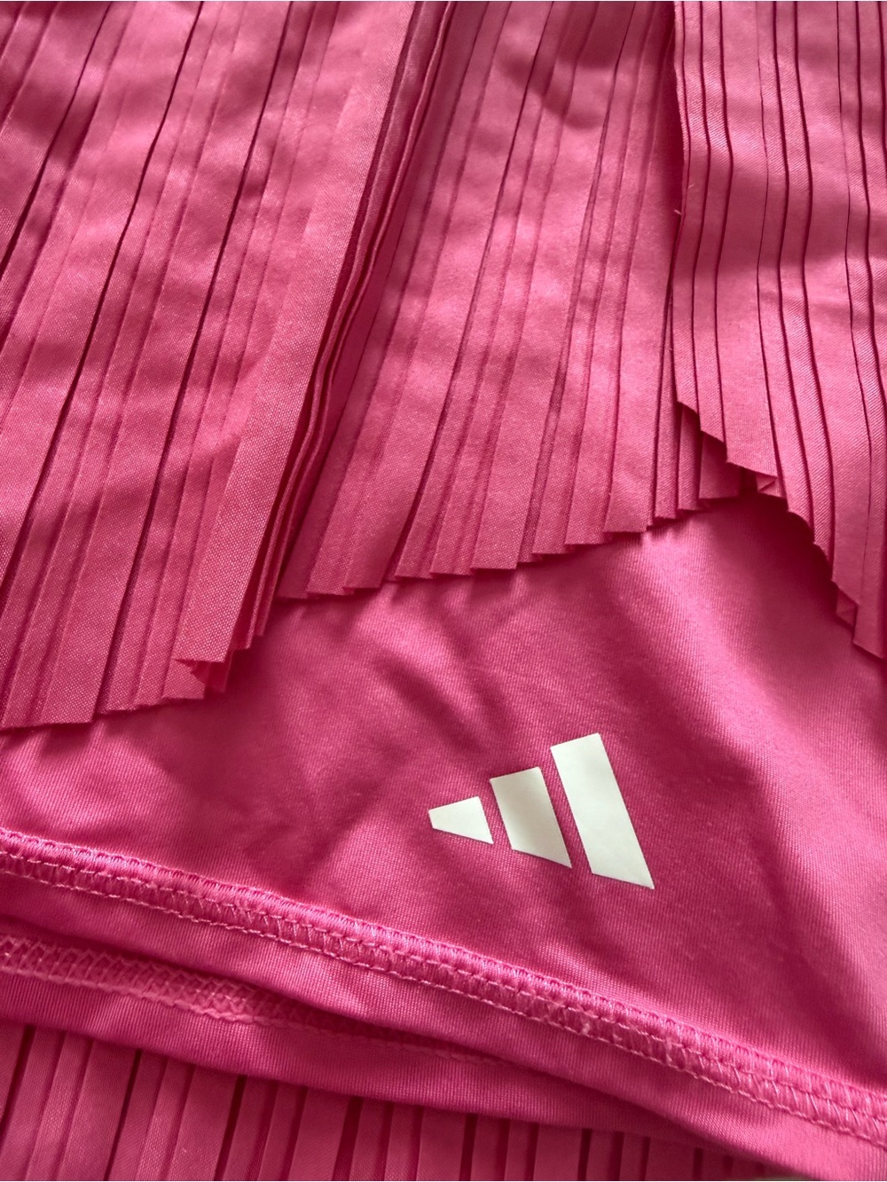adidas Pink Pleated Tennis Skort with Built-In Shorts - Picture 2 of 6